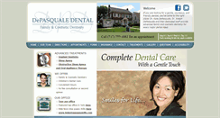 Desktop Screenshot of depasqualedental.com