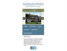 Tablet Screenshot of depasqualedental.com